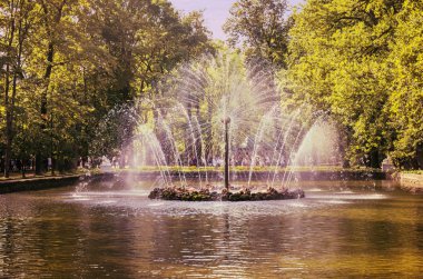 Peterhof, Rusya'da güzel bir daire çeşme