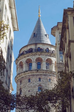 Galata kulesi İstanbul, Türkiye. Gezi.