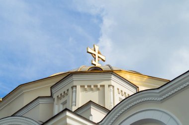 Brest, Belarussia'da bir ortodoks kilisesine çapraz