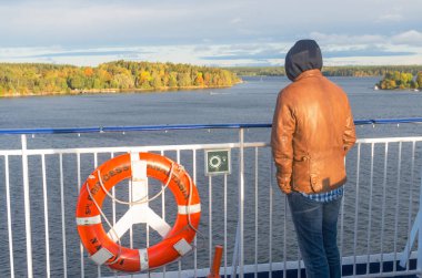 Prenses Anastasia 'nın gemisi. İskandinavya 'da bir feribot..
