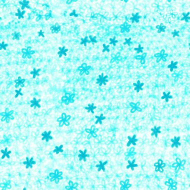 Cyan mavisi papatyalar kusursuz bir desen oluşturuyor. Çiçek dokusu