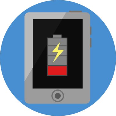 vektör illüstrasyon tablet kapalı güç