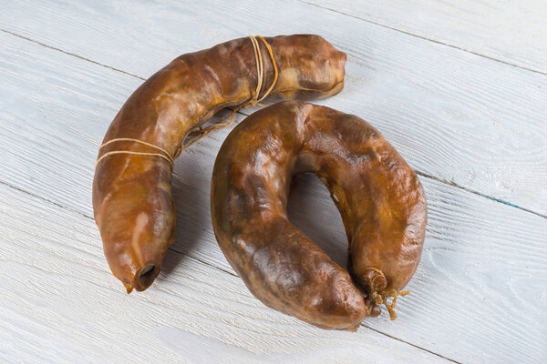 Kazy - traditional Kazakh horse meat sausage