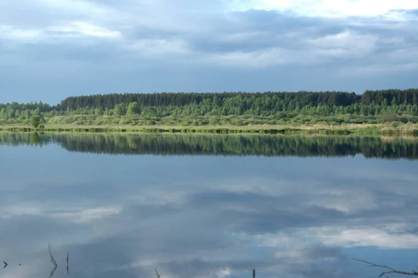 Rússia Fotos Tiradas Banco Rio Yeshka Junho 2020 Lindas Paisagens — Fotografia de Stock