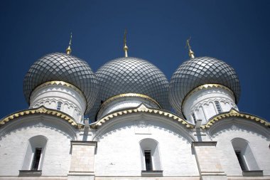 Rusya Büyük Rostov şehri, Rostov Katedrali 'nin fotoğrafları, antik şehrin mimarisi..