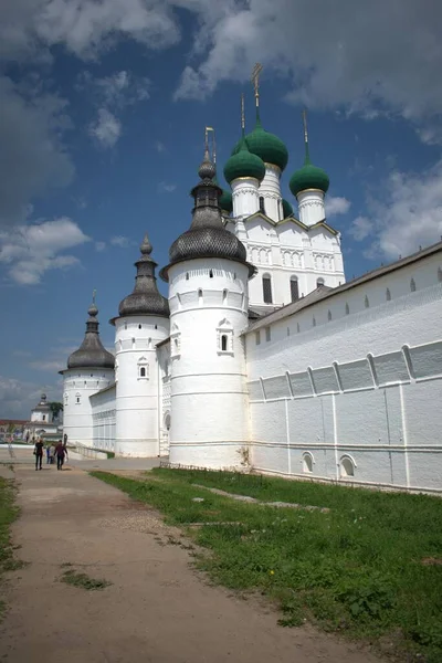 Россия Город Ростов Великий Фотографии Ростовского Собора Архитектура Древнего Города — стоковое фото