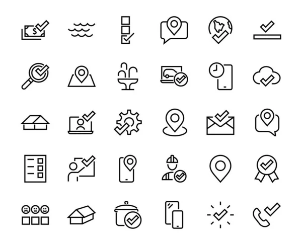 Simple Set Claim Related Vector Icon Lines Contains Icons File — Stock Vector