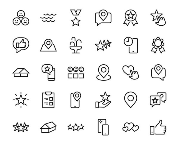 Simply Set Feet, рецензии на тонкие строчки. Оценка, обзор, STAR, LIKE и многое другое, инсульт таблицы. Векторная иллюстрация