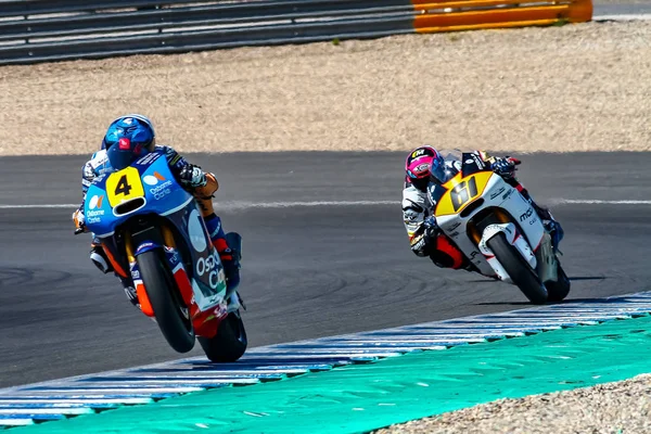 Motorrijden kampioenschap FIM CEV 2019 Jerez de la Frontera, Sunday race — Stockfoto