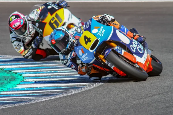 Motorrijden kampioenschap FIM CEV 2019 Jerez de la Frontera, Sunday race — Stockfoto