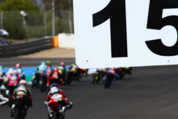 Motosiklet şampiyonası Fim Cev 2019 Jerez de la Frontera, Pazar yarışı — Stok fotoğraf