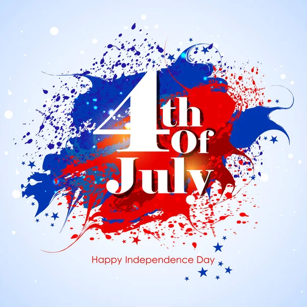 4th of July Independence Day of America background — Stock Vector