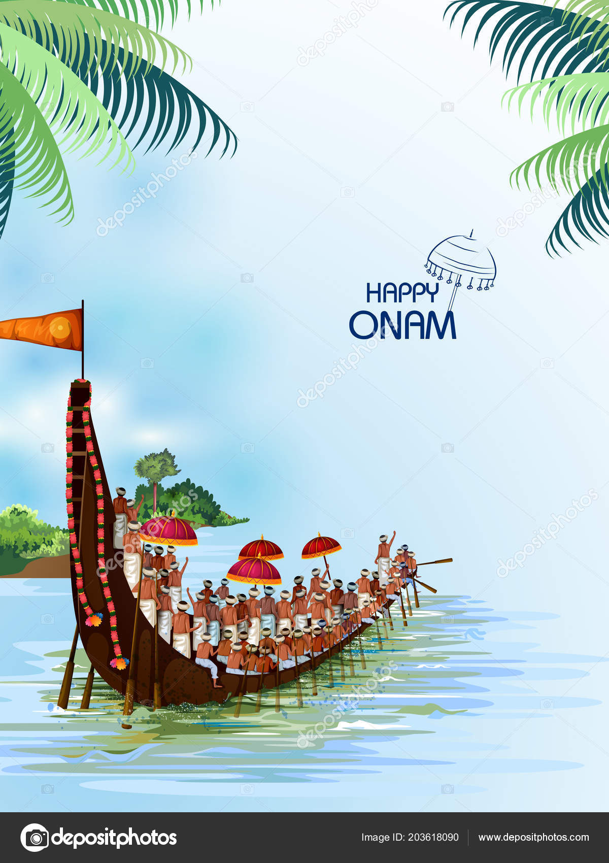 Happy Onam holiday for South India festival background Stock Vector Image  by ©snapgalleria #203618090