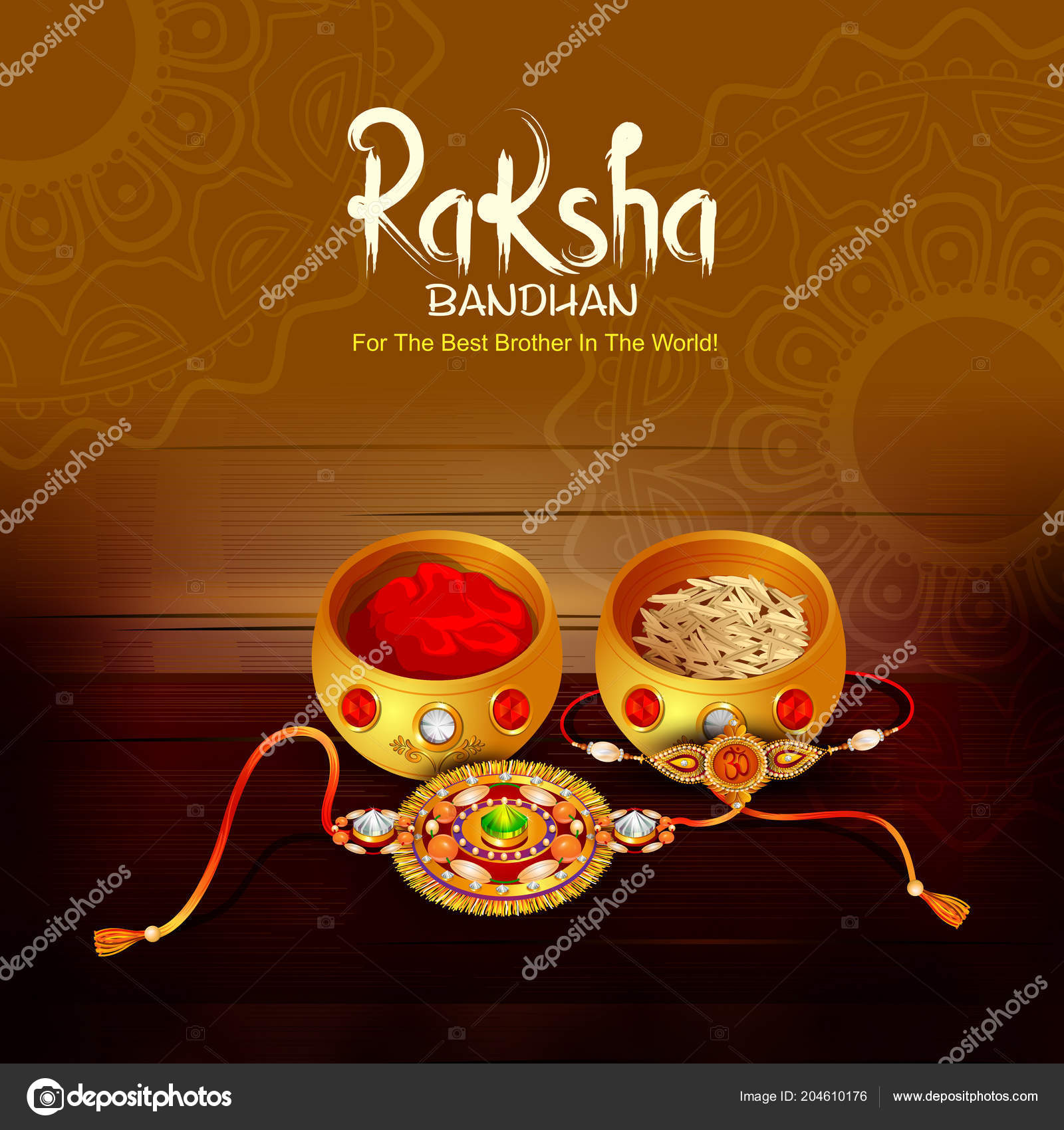 Rakhi background for Indian festival Raksha bandhan celebration Stock  Vector Image by ©snapgalleria #204610176