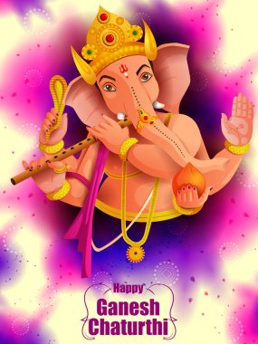 Ganesh Chaturthi festival zemin üzerinde Lord Ganpati