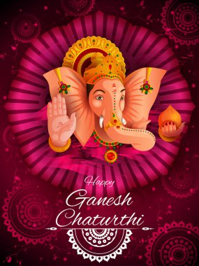 Ganesh Chaturthi festival zemin üzerinde Lord Ganpati