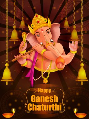 Ganesh Chaturthi festival zemin üzerinde Lord Ganpati