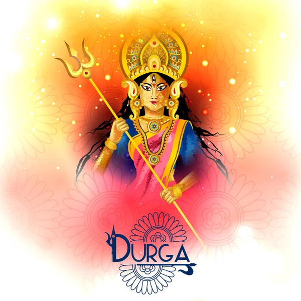Boldog Durga Puja India fesztivál ünnep háttér — Stock Vector