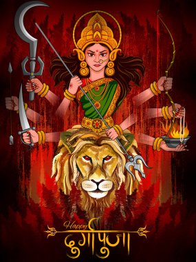 Mutlu Durga Puja Hindistan bayram geçmişi