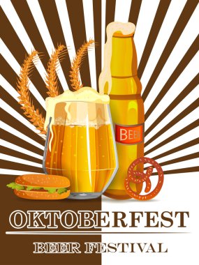 Almanya'nın arka plan tebrik Oktoberfest tatil Festivali