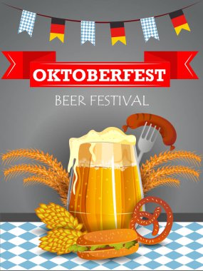 Almanya'nın arka plan tebrik Oktoberfest tatil Festivali