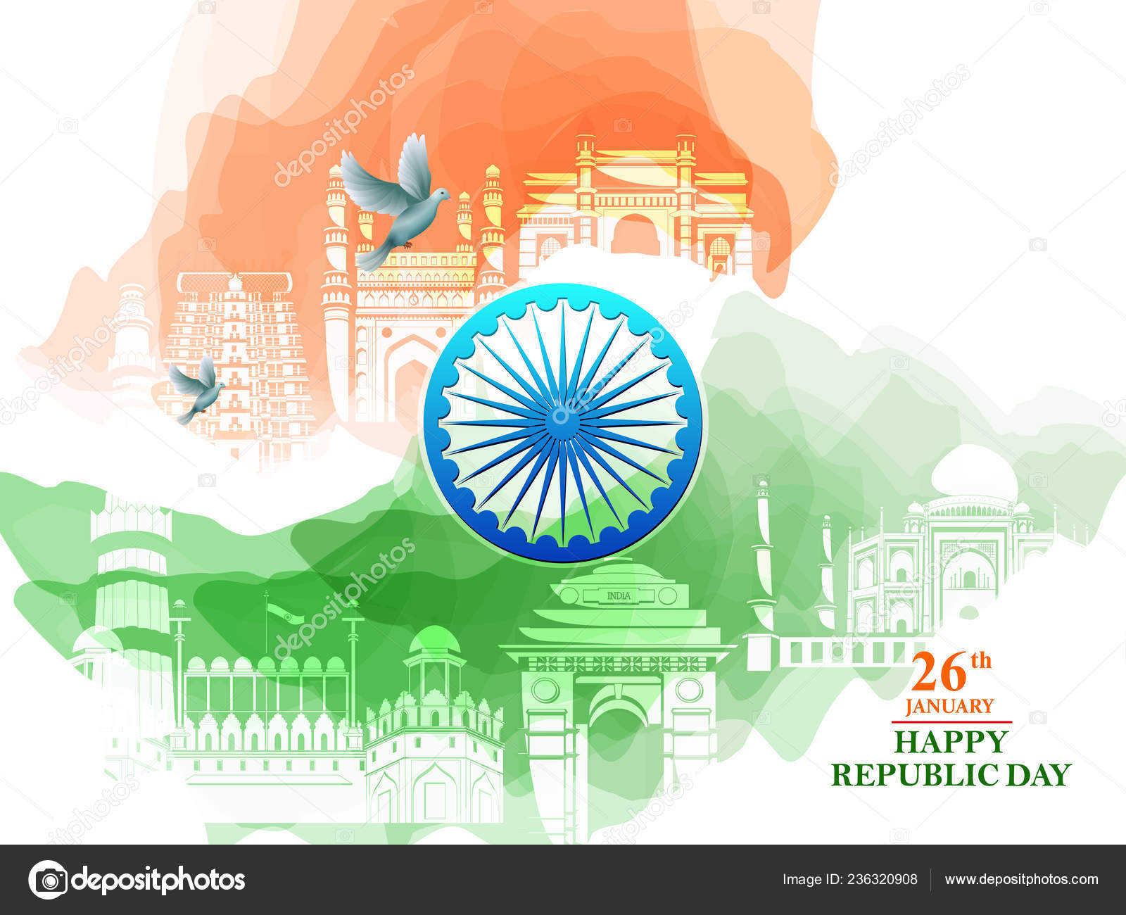 wallpapers Background 26 January Photos https depositphotos com 236320908 stock illustration happy republic day of india html