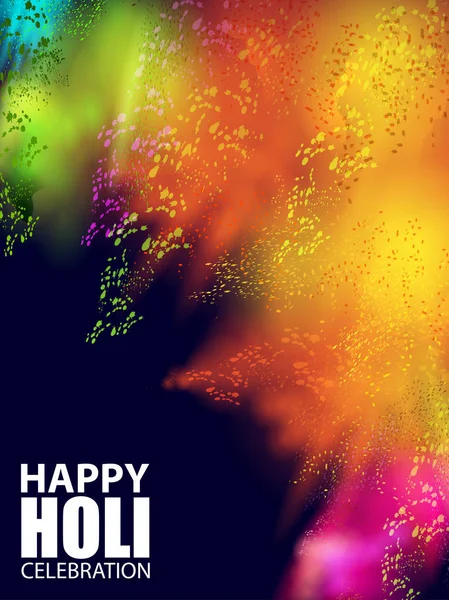 五颜六色的快乐 Hoil 党背景为颜色节日在印度 — 图库矢量图片