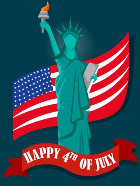 Amerika'nın 4 Temmuz Mutlu Bağımsızlık Günü için Tatil kutlama arka plan