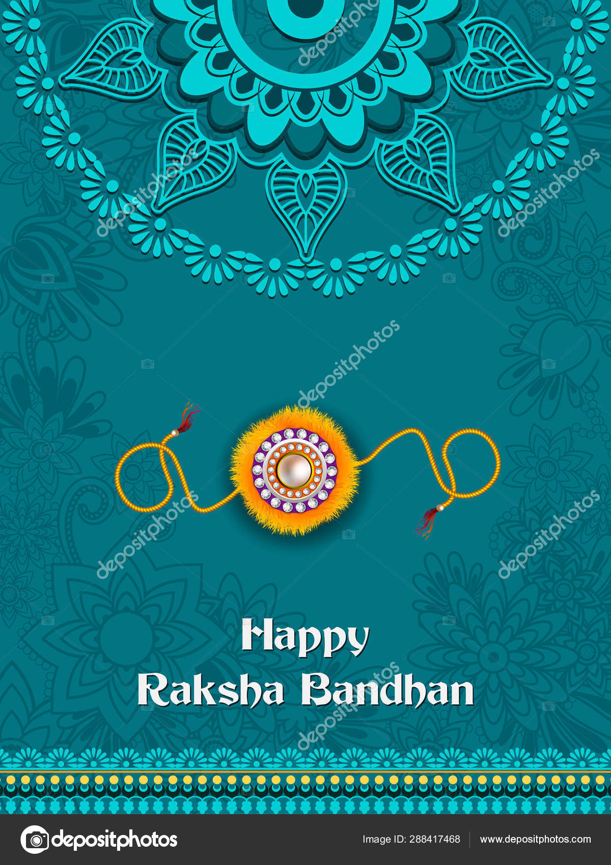 Rakhi background for Indian festival Raksha bandhan celebration Stock  Vector Image by ©snapgalleria #288417468