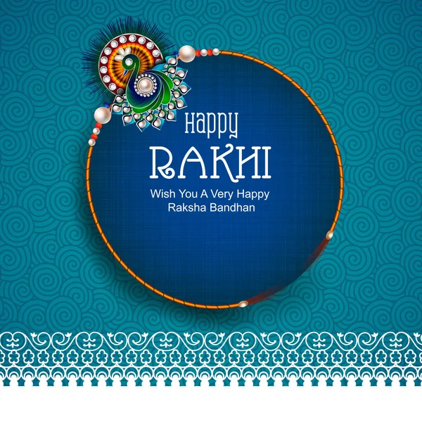Rakhi zázemí pro indický festival Raksha bandhan oslavy — Stockový vektor