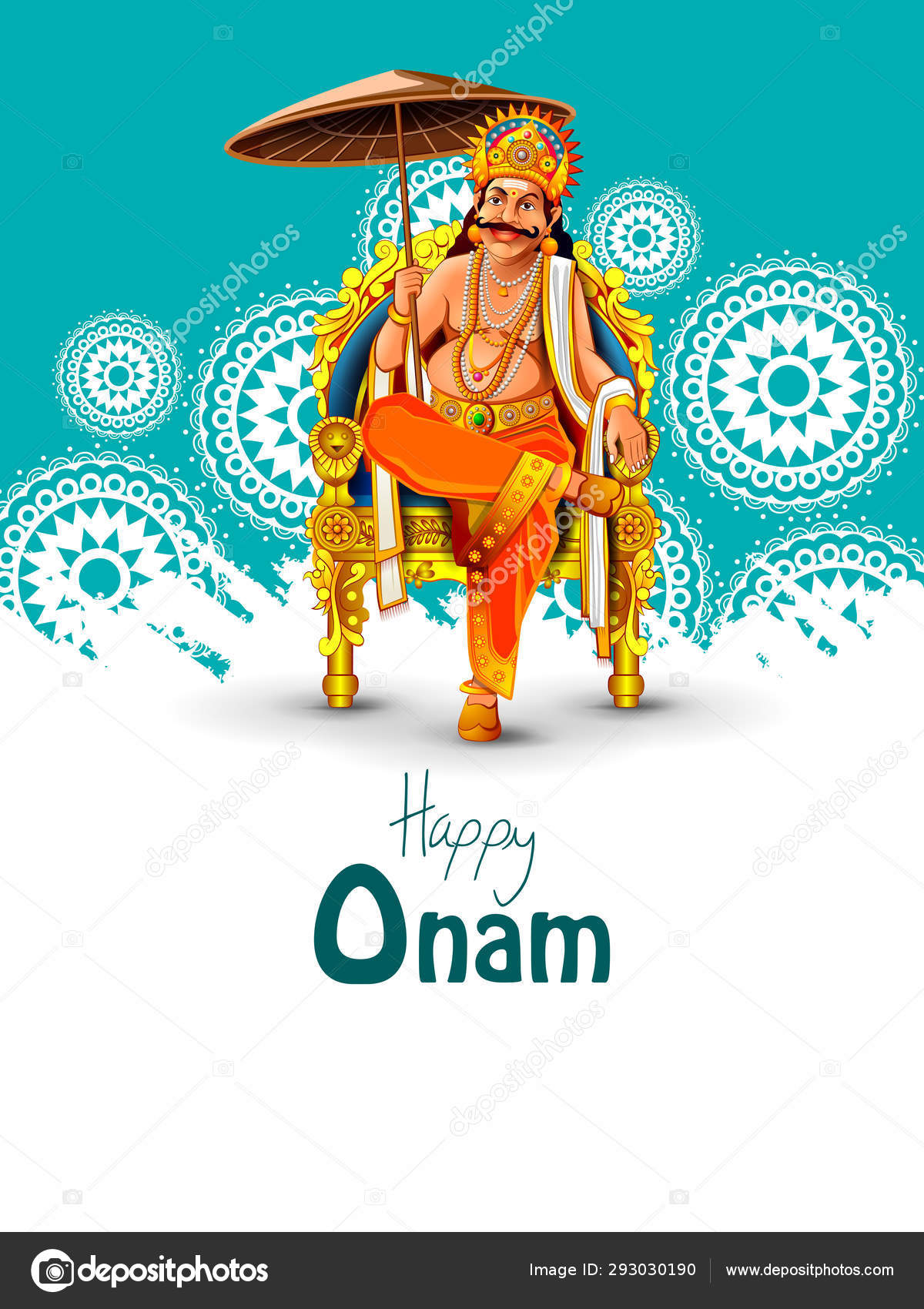 Happy onam wallpaper background Vector Art Stock Images | Depositphotos