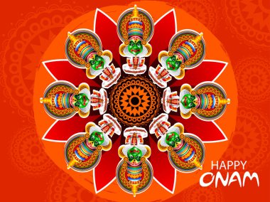 Güney Hindistan festivali için iyi bayramlar.