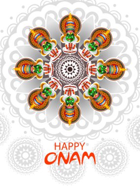 Güney Hindistan festivali için iyi bayramlar.