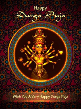 Mutlu Durga Puja Hindistan bayram geçmişi