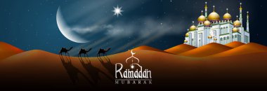 İslami kutlama arkaplanı Ramazan Kareem