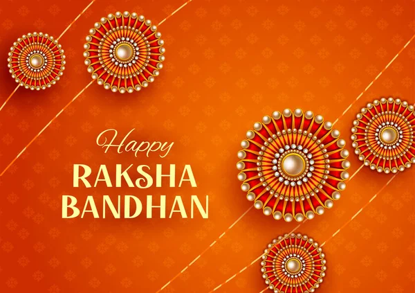Rakhi φόντο για ινδικό φεστιβάλ Raksha bandhan γιορτή — Διανυσματικό Αρχείο