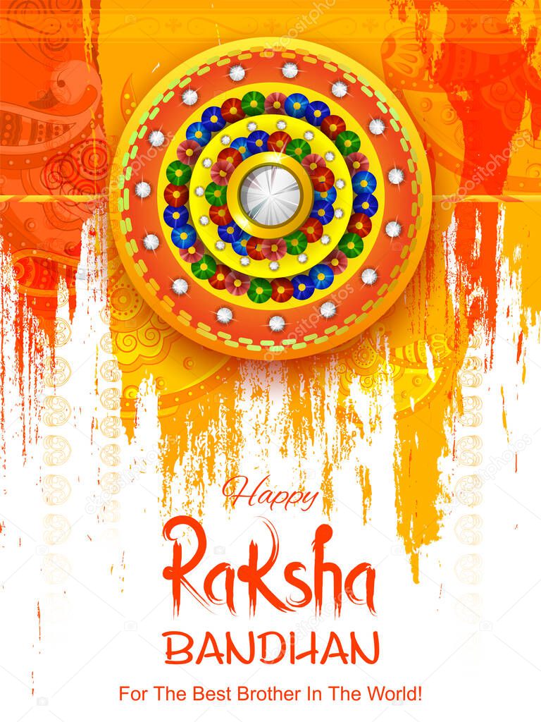 Rakhi background for Indian festival Raksha bandhan celebration