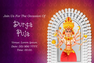 Mutlu Durga Puja Hindistan bayram geçmişi