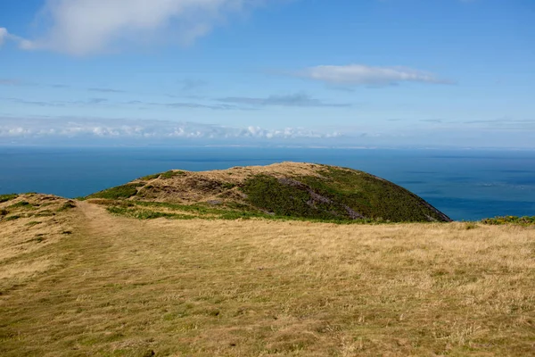 Mooie Middagtocht Natuur Van Noord Devon Kliffen Heuvels Engeland Zomer — Stockfoto