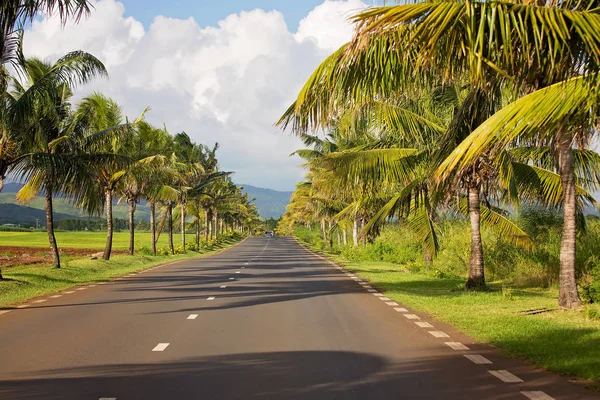 La pintoresca carretera de la isla de Mauricio — Foto de Stock