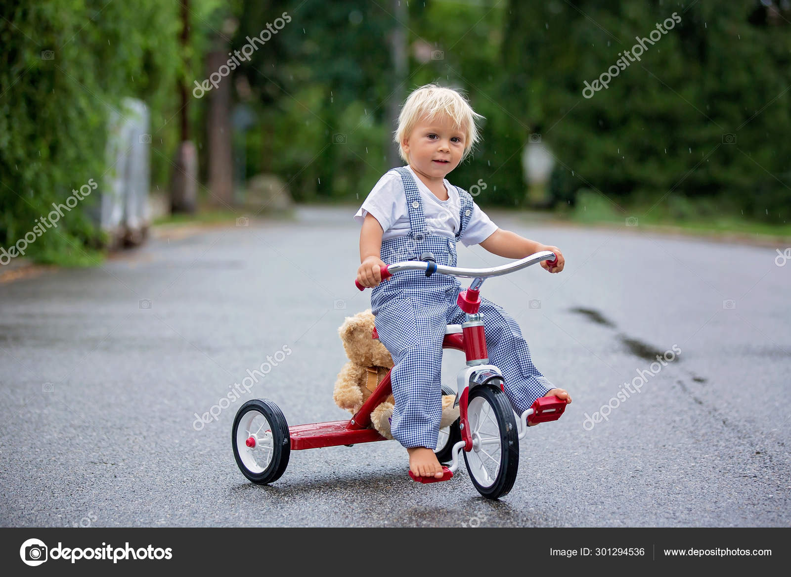 little boy tricycle
