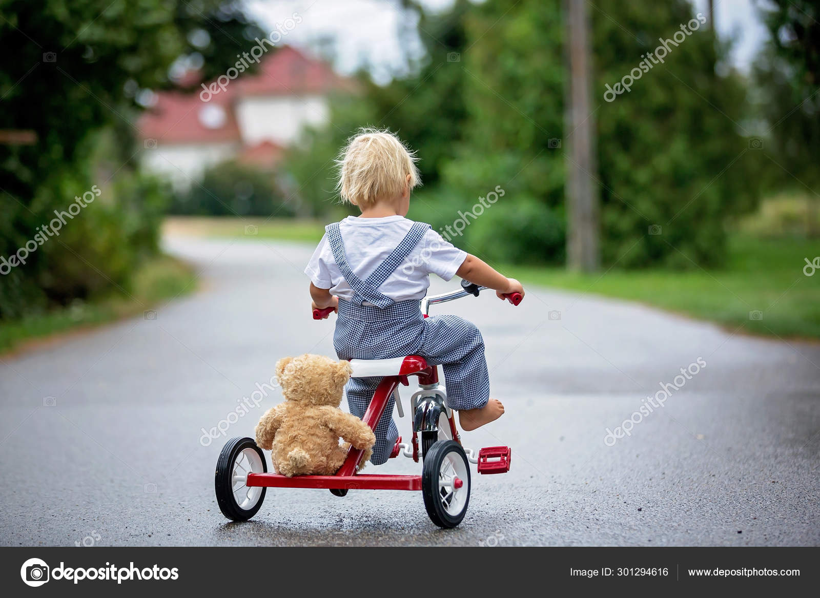 little boy tricycle