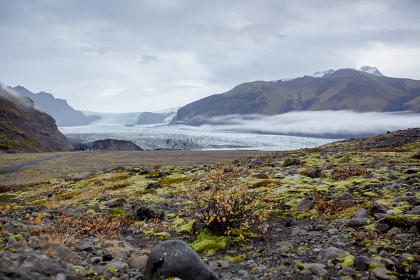 Красивый вид с воздуха на природу в стране ледников Скафтафель — стоковое фото