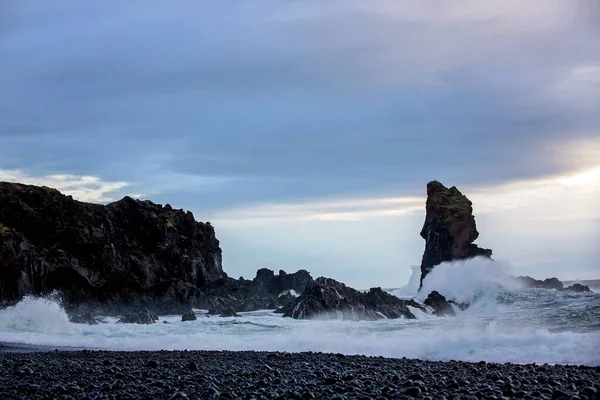 Krásná příroda v Národní park Snaefellsjokull na Islandu, au — Stock fotografie