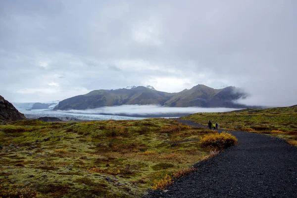 Воздушный Вид Природу Национальном Парке Скафтафель Прекрасный Осенний День Исландии — стоковое фото