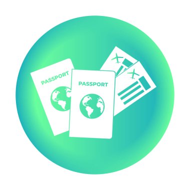 Denizdeki pasaport simgesi. 