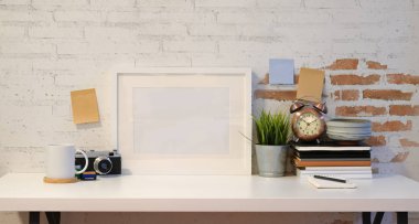 Vintage kamera ile çerçeve kadar mock 