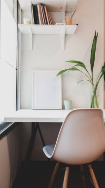 Sahte çerçeve ve kopyalama alanı ile minimum işyeri 