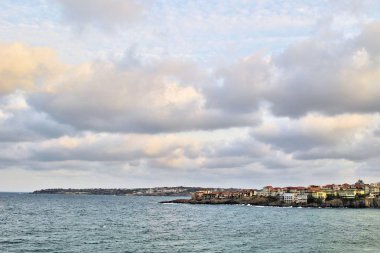 Deniz güzel bulutlar manzara günbatımı ufuk dalgaları seyahat tatil 