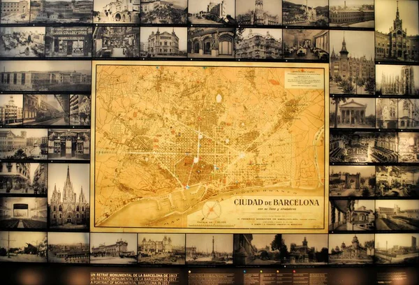 Παλιά Ισπανική Πόλη Της Βαρκελώνης Οδηγός Χάρτη Ιστορία Αστική Αρχιτεκτονική — Φωτογραφία Αρχείου